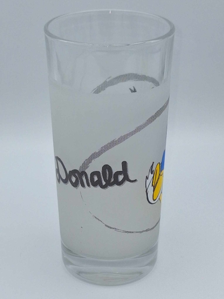 4x Donald Duck Trinkglas Walt Disney